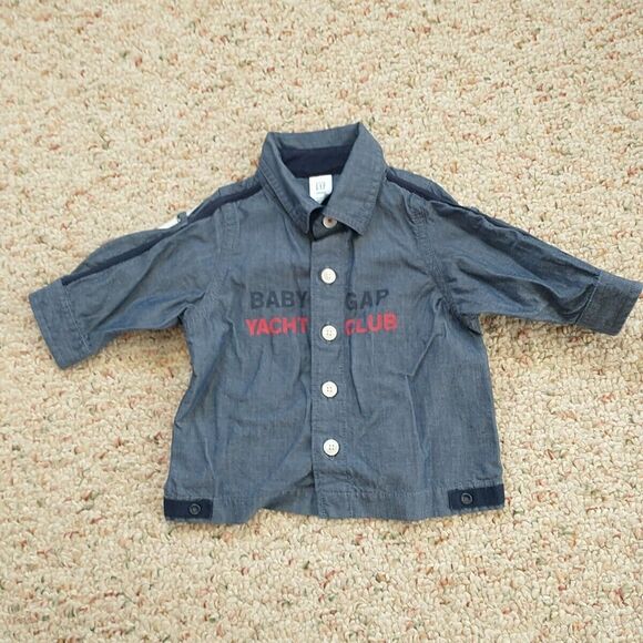 Lot Of 3 Baby Gap Rabbit + Bear Boy 3-6M Fall Spring Cotton Overall Shirt Hat - Picture 8 of 15